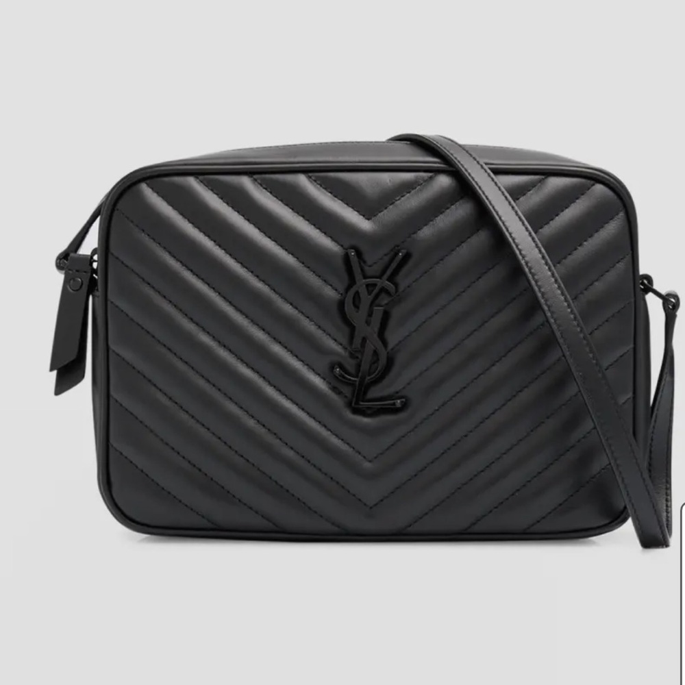 Saint Laurent Lou Lou Medium YSL Camera Bag with Pocket in Quilted Leather - Picture 1 of 15